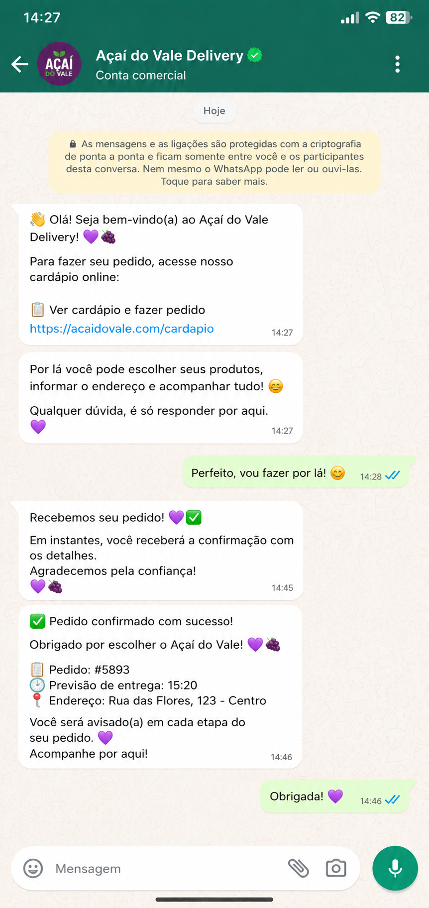WhatsApp Automático Eat Express - Mensagens Automáticas